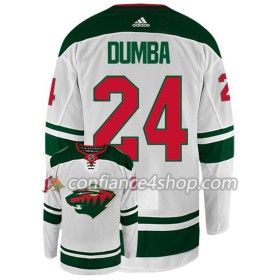 Adidas Maillot de Hockey Minnesota Wild MATT DUMBA 24 Blanc Authentic - Homme